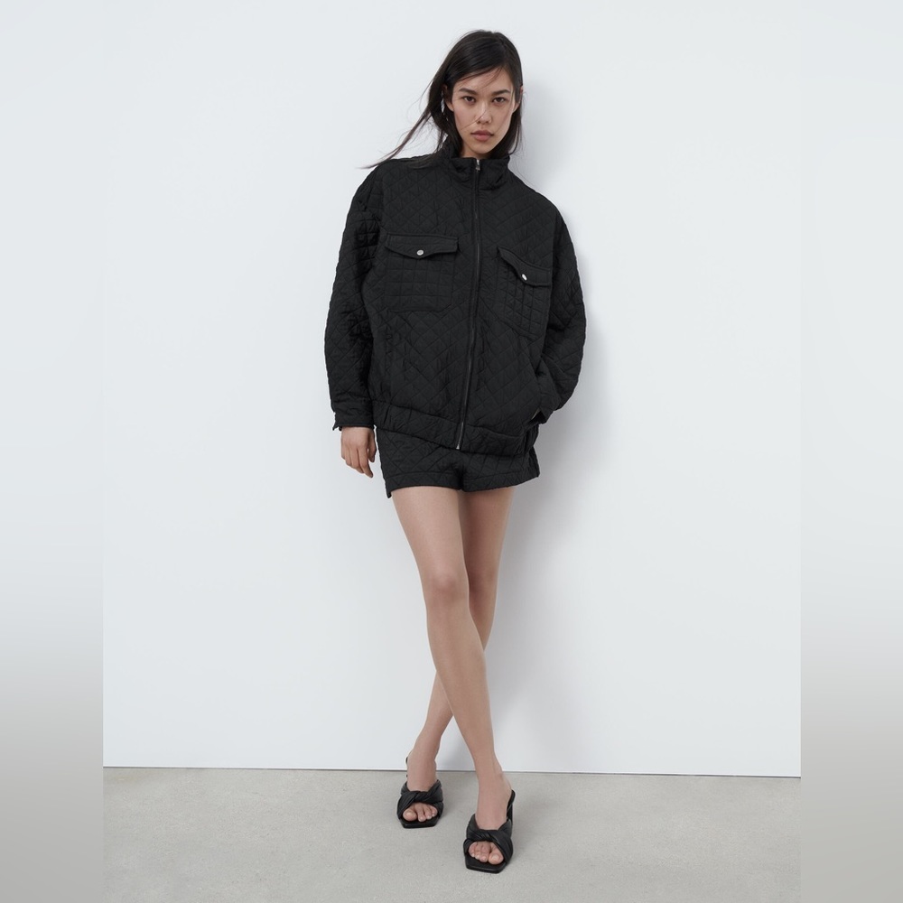 ZARA Comfortable Quilted Leather Mules - BLACK - Picture 6 of 6